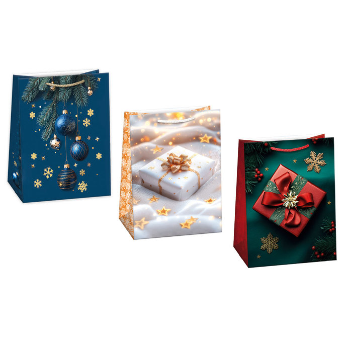 0853-0008 Dárková taška vánoční, mix