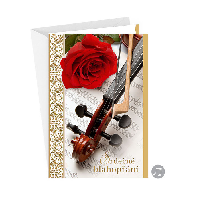 75-8024 Přání gratulační hudební CZ