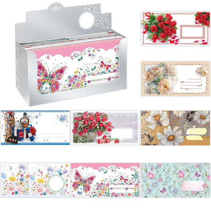 1075-C005 Obálka DL s potiskem, mix 120ks