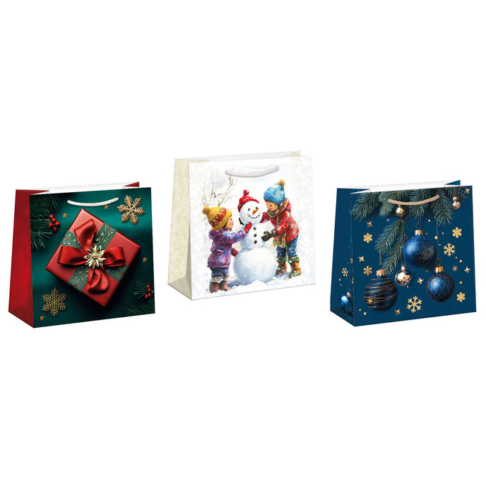 0823-0002 Dárková taška vánoční, mix