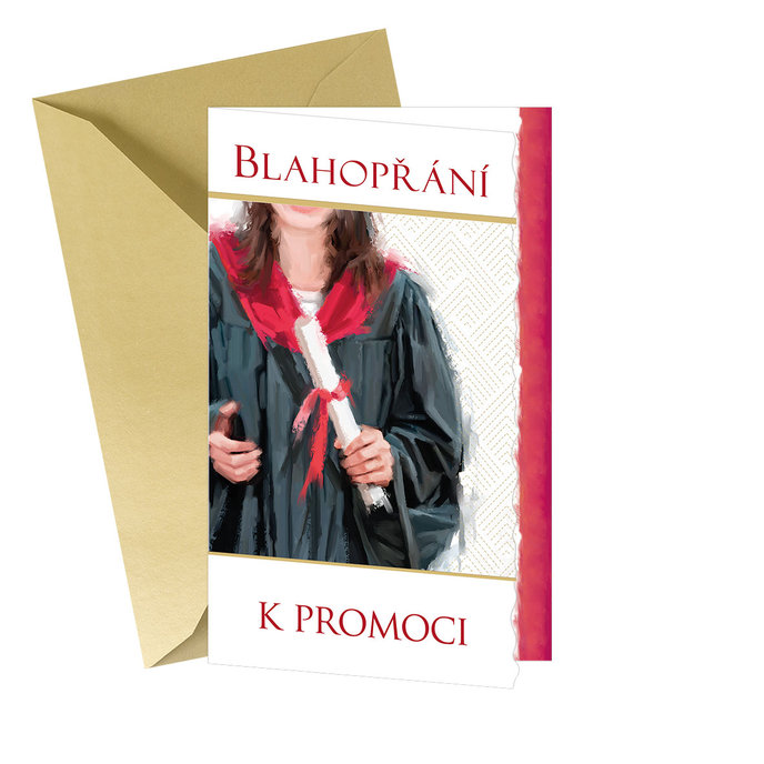 18-689 Blahopřání k ukončení studia