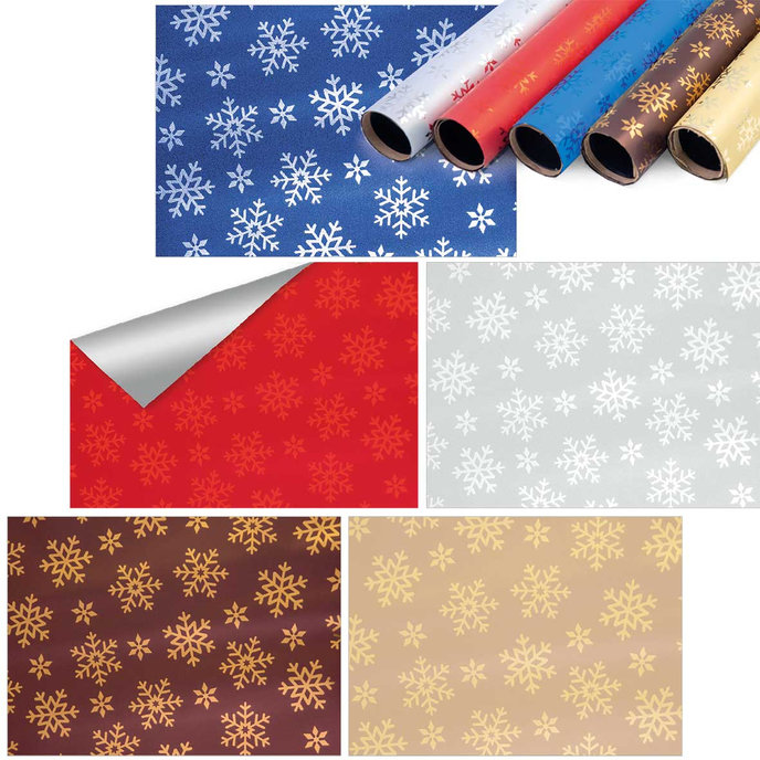 0960-0001 Metalická fólie vánoční 200x70, box 50rol.