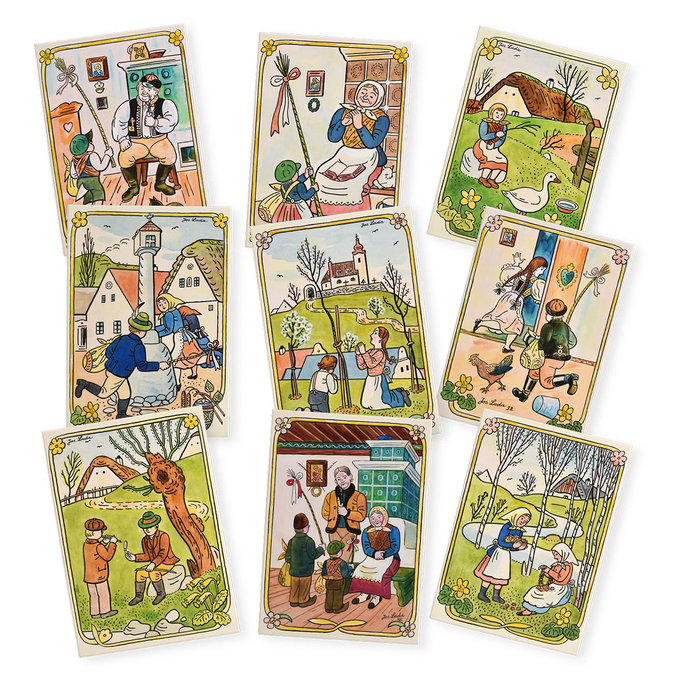 0612-0284 Easter postcard LADA