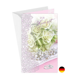 13-6052 Wedding greeting card DE