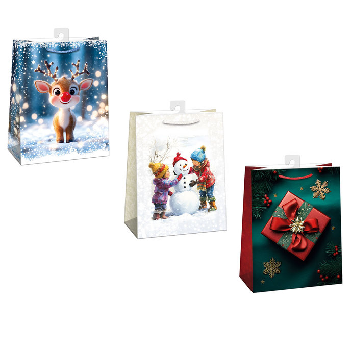 0883-0005 H Dárková taška vánoční, mix