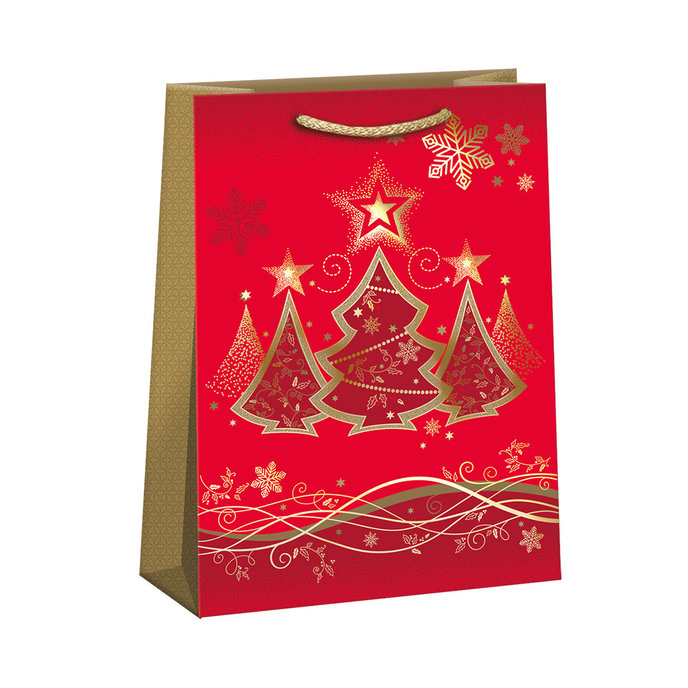 0859-0130 Dárková taška vánoční LUX