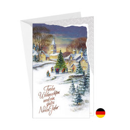 11-6332 Christmas greeting card DE