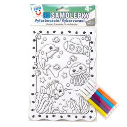 1939-0003 Kreativní sada - 3D vybarvovací samolepky