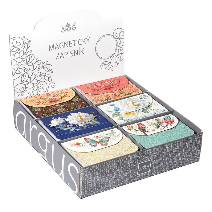 1150-0009 Magnetický zápisník, mix 24 ks