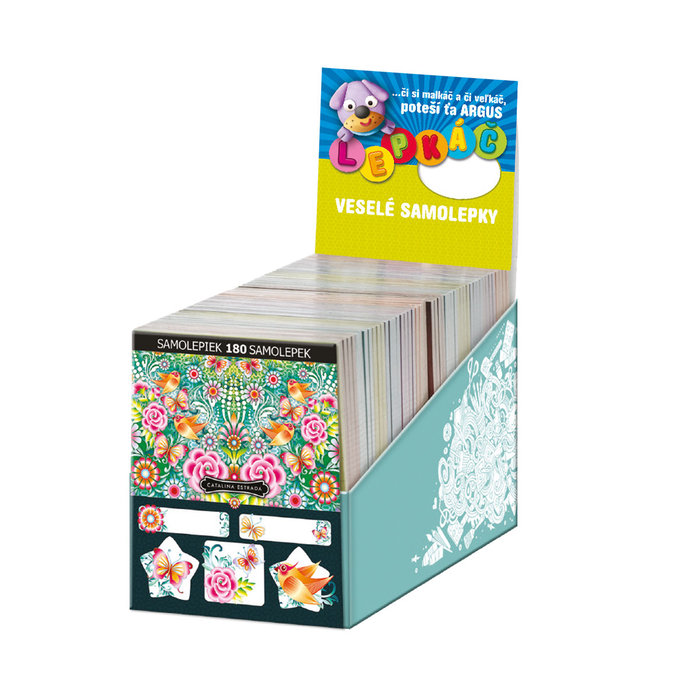 1115-8002 CZ Trhací blok se samolepkami lic., mix 36ks