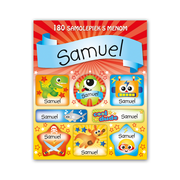 1114-0065 Tear-off block with stickers - 15 sheets, Samuel