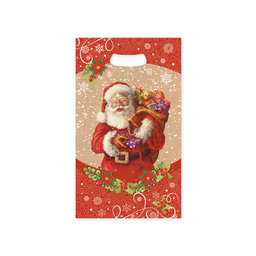 2027-1014 Santa bag - KRAFT 23x39x8cm