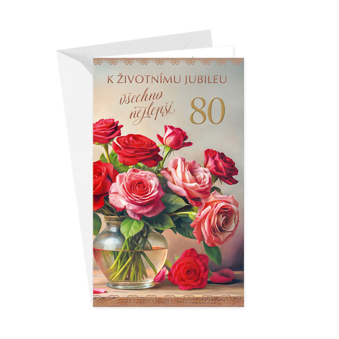 15-6609 Blahopřání gratulační klopa na peníze CZ/80