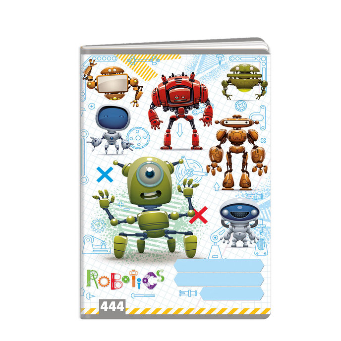 1582-0327 Sešit A4, 40 listů, TYP 444 Robotics