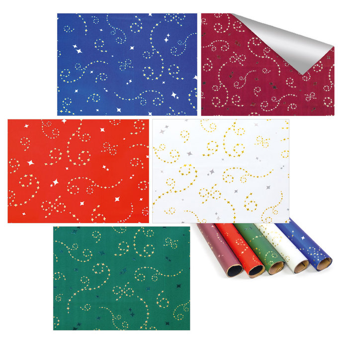 0952-1009 Metalická fólie 2x0,7m, box 50rol.